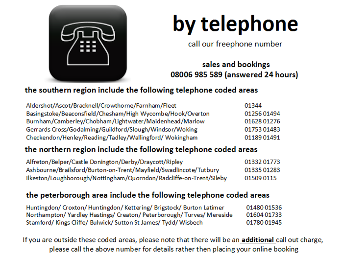 Carvalet.co.uk's contact page