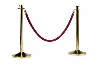 exhibition optional extra, roped areas